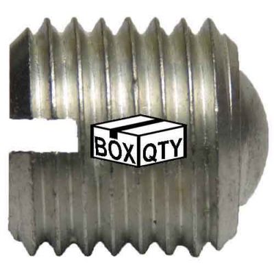 Box of 11181 (10,000pcs) - 3/8-24 X .46 Slotted Aluminum Set Screw