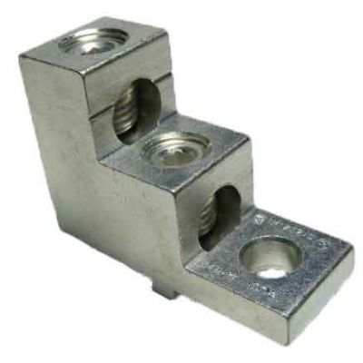 2S2/0-TP-STK-34-49-HEX (2/0-14 AWG) Dual Wire Stacker Lug