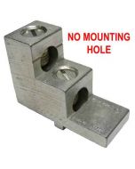 2S2/0-TP-STK-BLANK-SLT No Mounting Hole (2/0-14 AWG) Dual Wire Stacker Lug